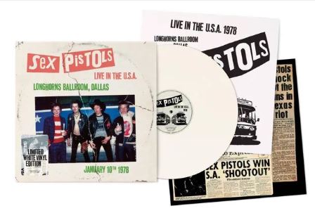 Sex Pistols Live In The USA 1978 Dallas white vinyl