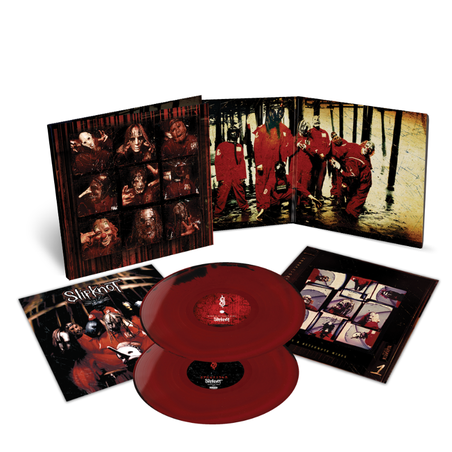 Slipknot (25th anniversary edition) red and black double vinyl LP