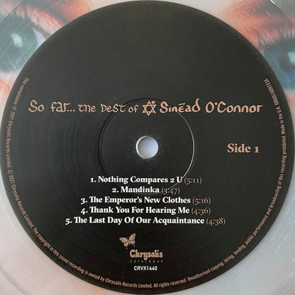 So Far The Best Of Sinead O'Connor clear vinyl double LP