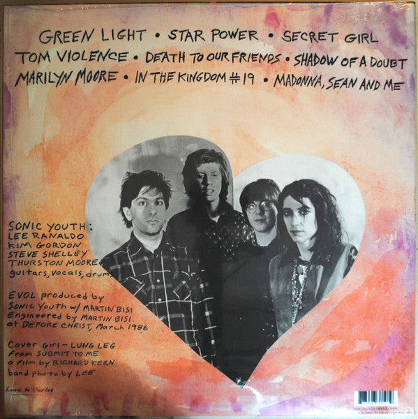 Sonic Youth - EVOL vinyl LP reissue tracklist