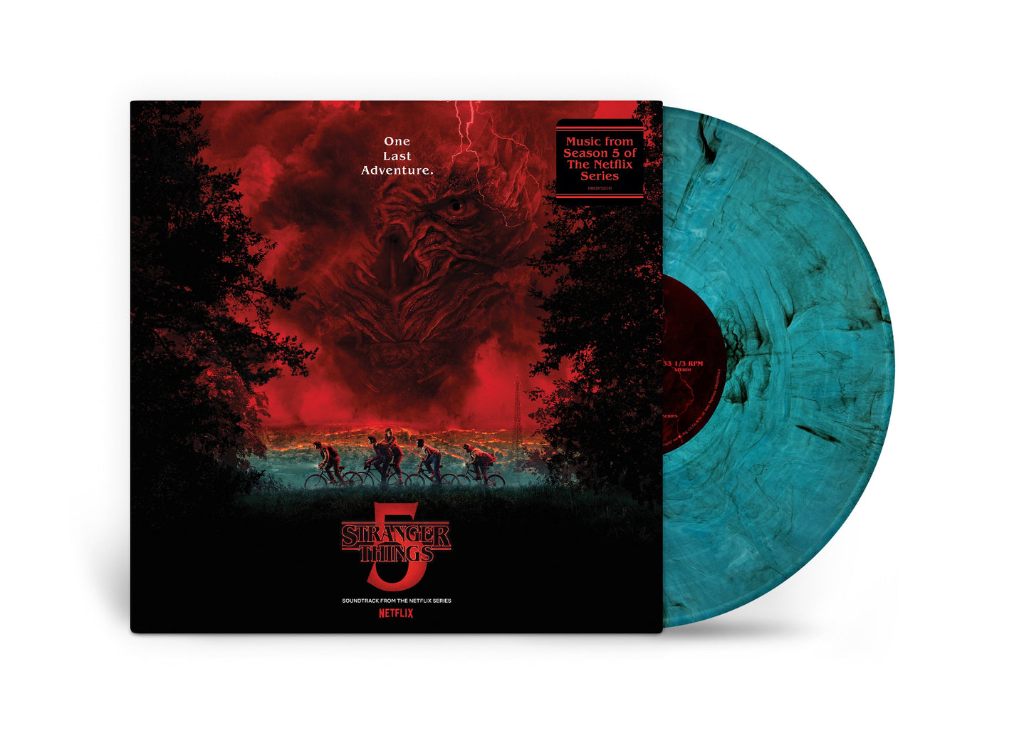 Stranger Things Soundtrack from the Netflix Series Season 5 sea blue smoke vinyl LP 