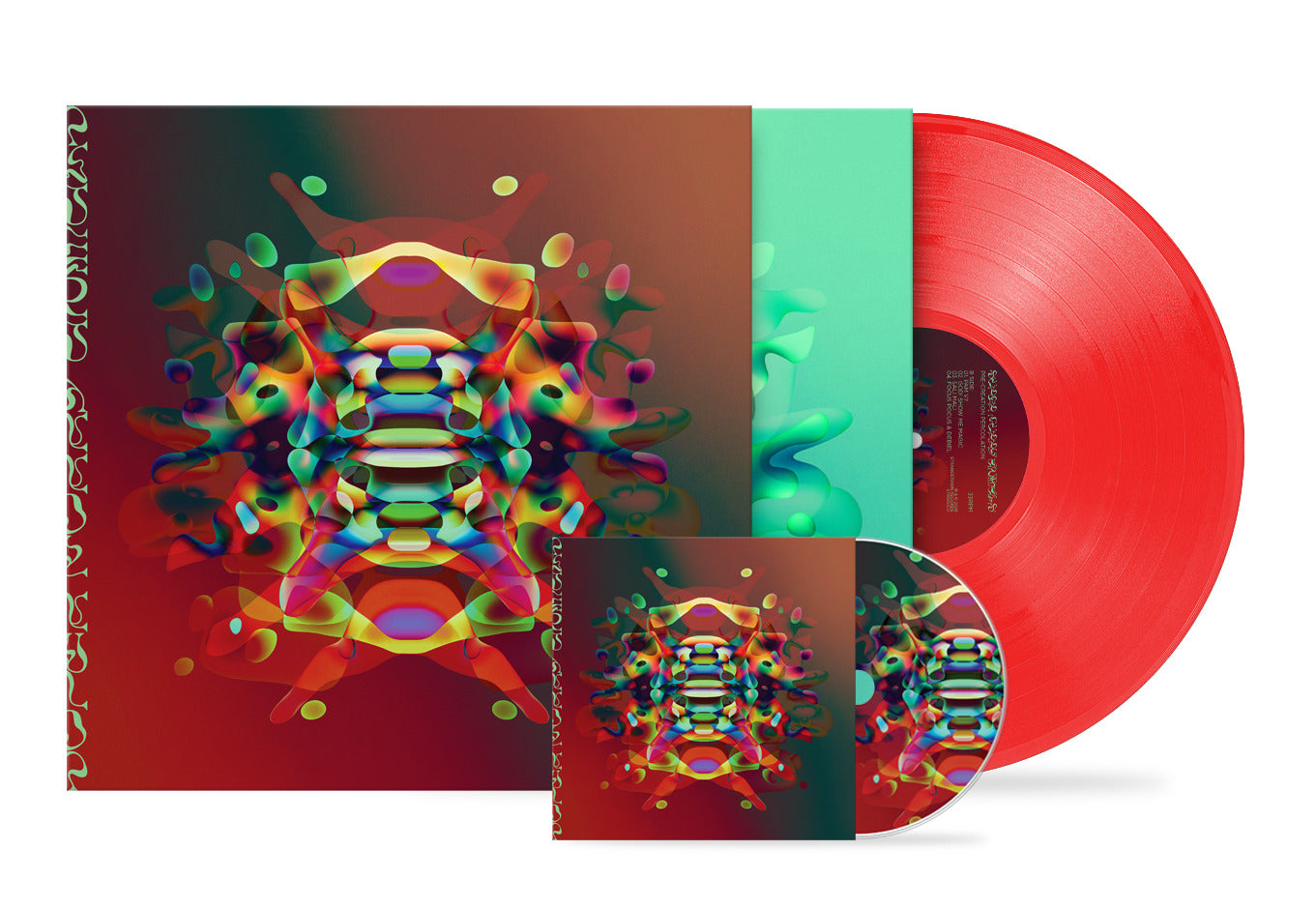 Super Furry Animals - Precreation Percolation red vinyl LP and CD