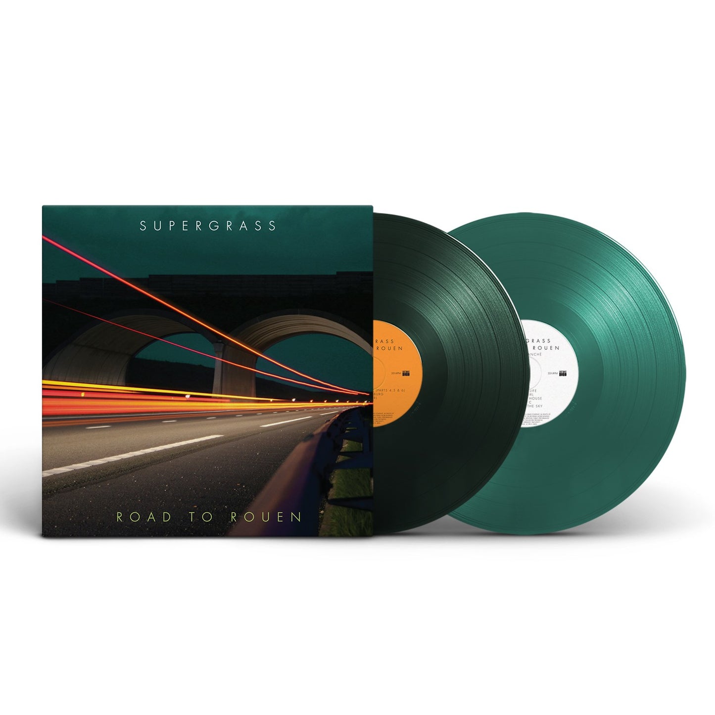 Supergrass - Road to Rouen petrol and forest green double vinyl LP