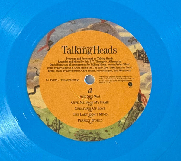 Talking Heads - Little Creatures blue vinyl album