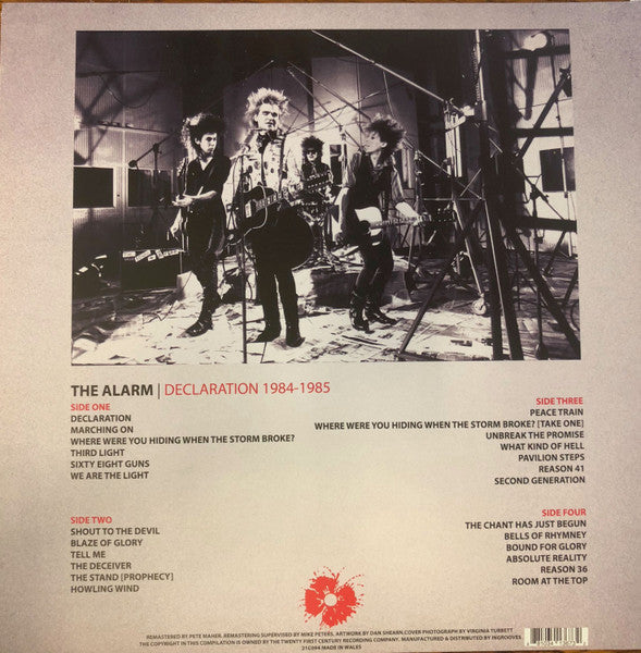 The Alarm - Declaration 1984-1985 double vinyl LP tracklist
