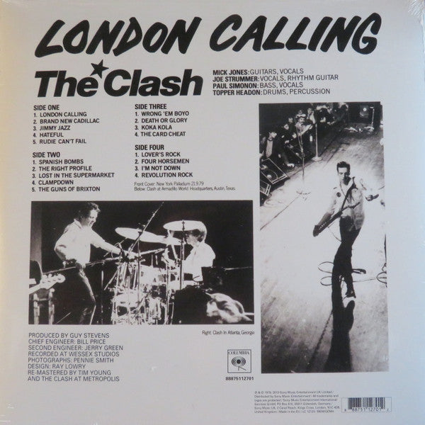 The Clash - London Calling double vinyl LP tracklist