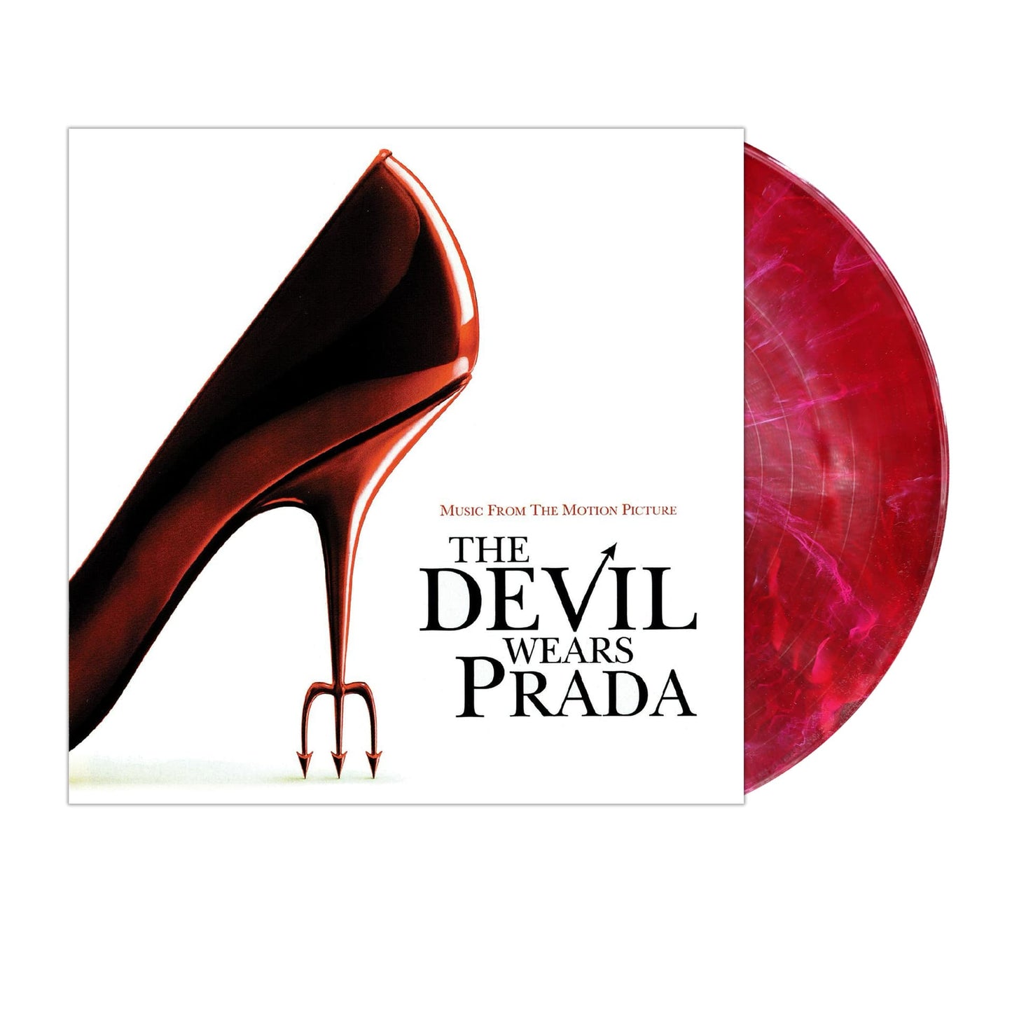 The Devil Wears Prada - Music From The Motion Picture - devil vs angel red with white swirl Vinyl LP