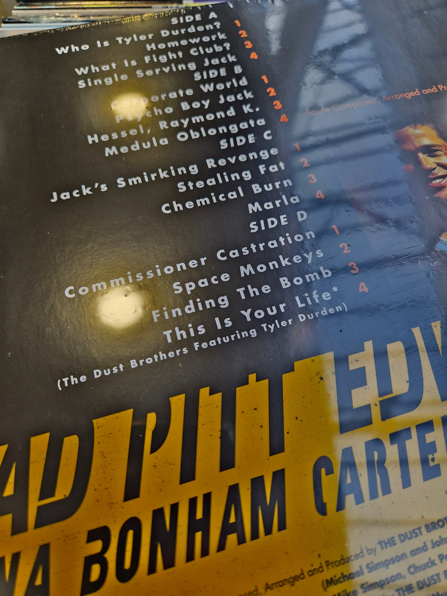 The Dust Brothers - Fight Club original score pink double vinyl LP tracklist