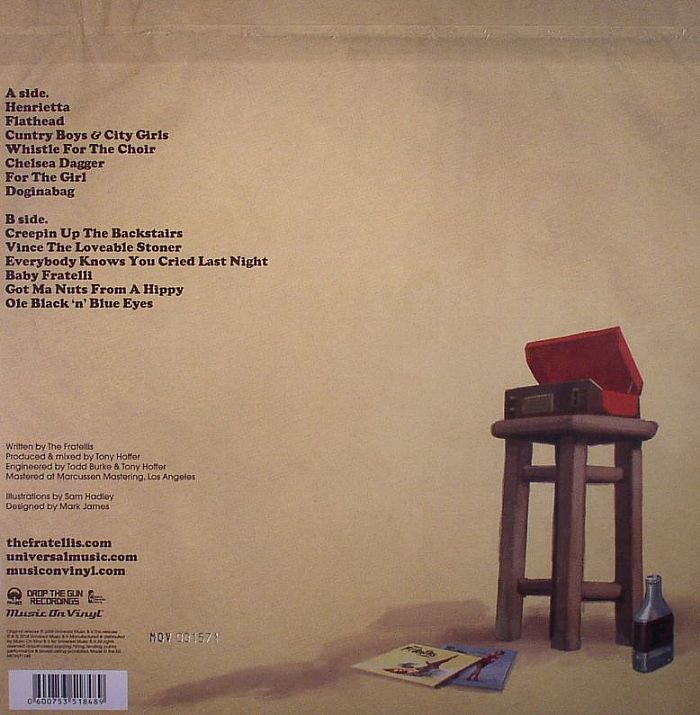 The Fratellis - Costello Music music on vinyl LP tracklist