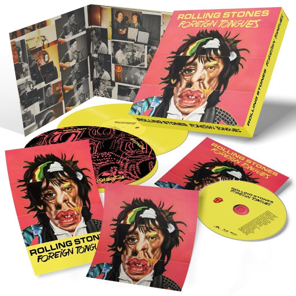 The Rolling Stones - Foreign Tongues - limited boxset yellow double vinyl LP slipmat and blu ray