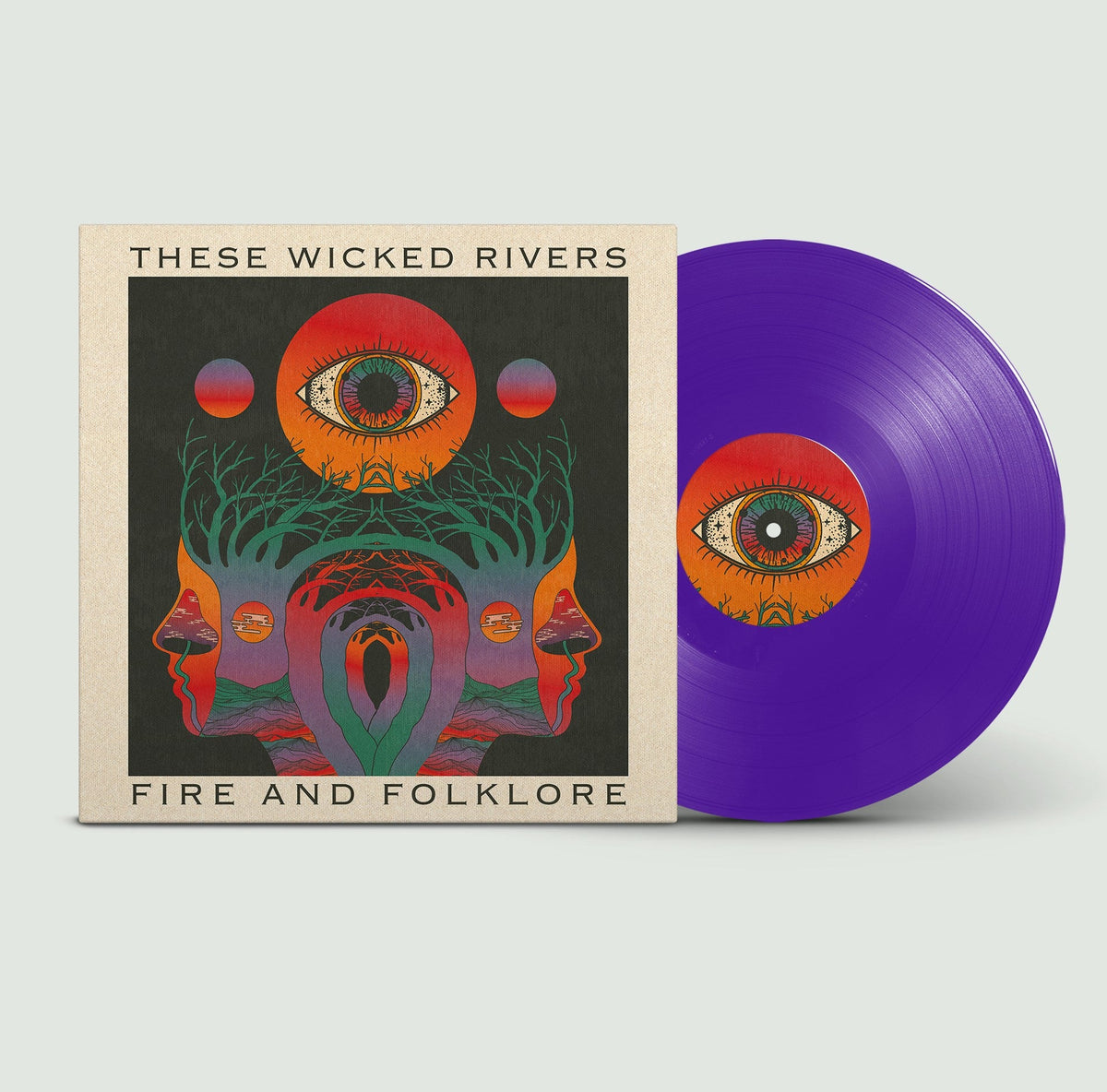 These Wicked Rivers - Fire and Folklore purple vinyl LP