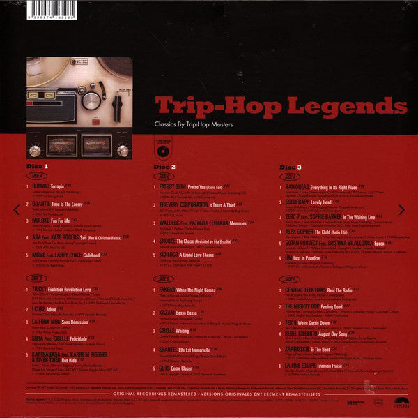 Trip Hop Legends box set back cover tracklist