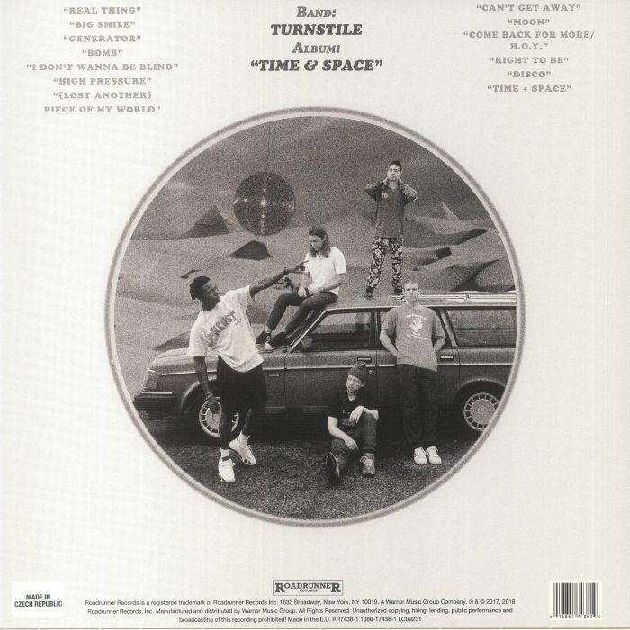 Turnstile - Time and Space vinyl LP tracklist