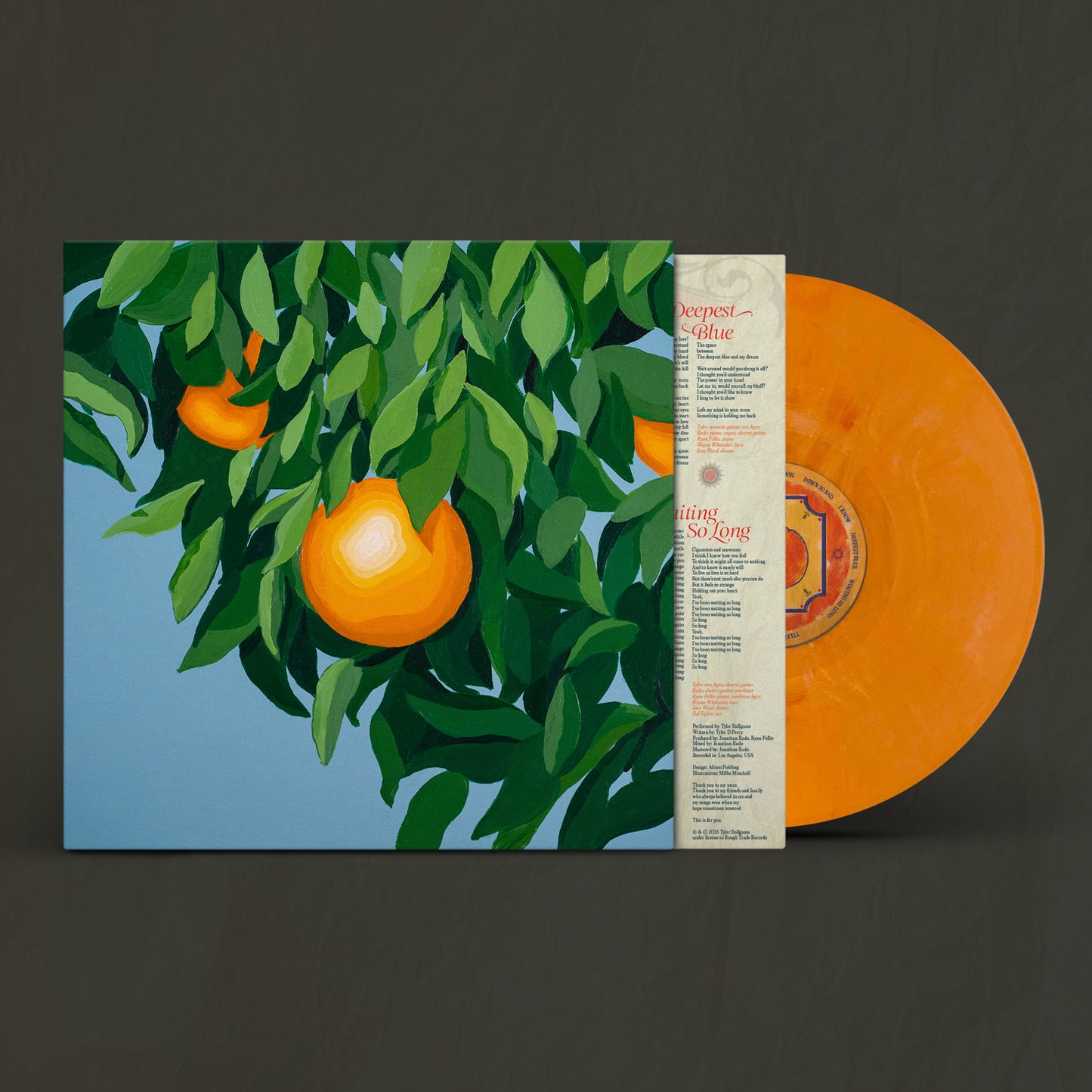 Tyler Ballgame - For the First Time, Again orange marble vinyl LP