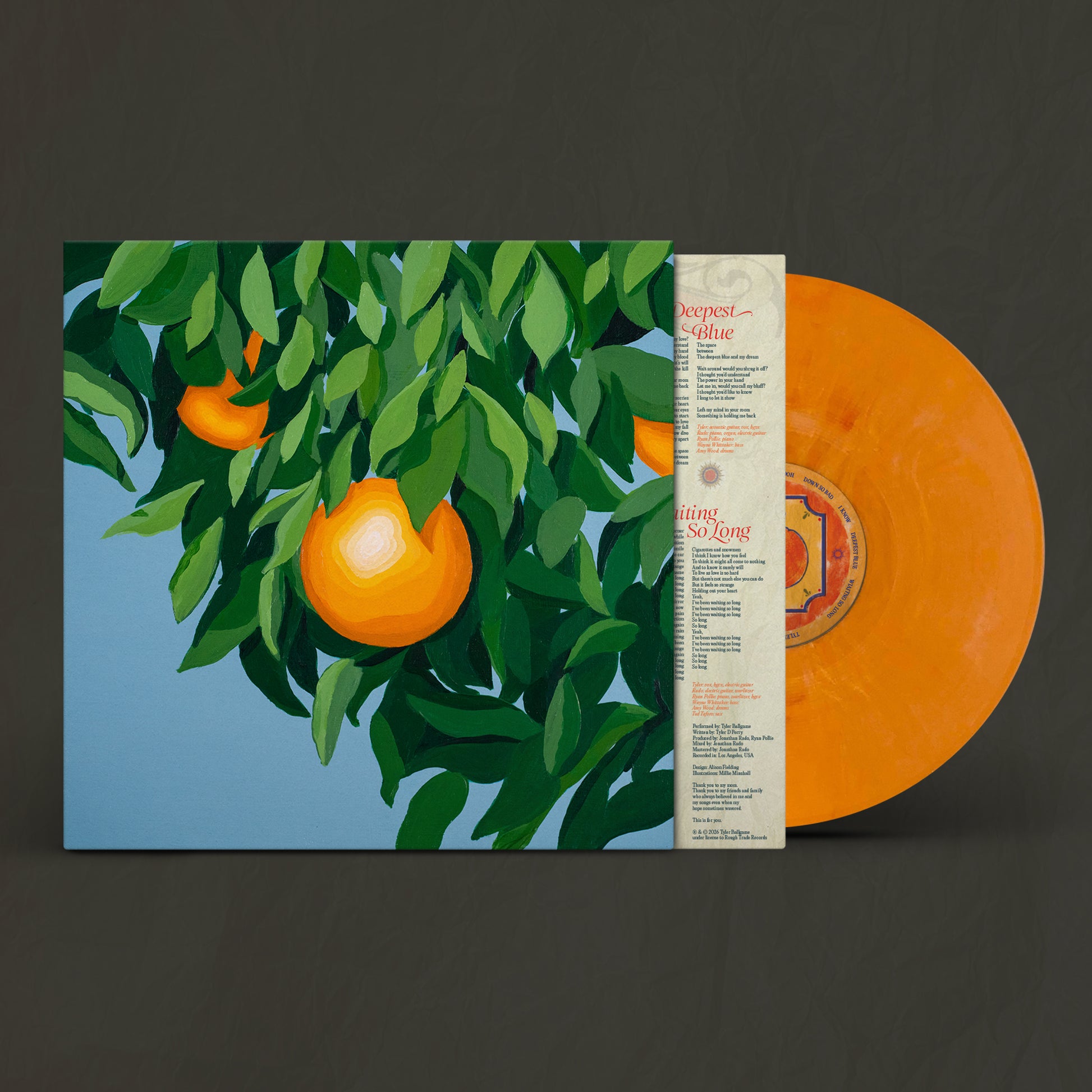 Tyler Ballgame - For the First Time, Again orange marble vinyl LP
