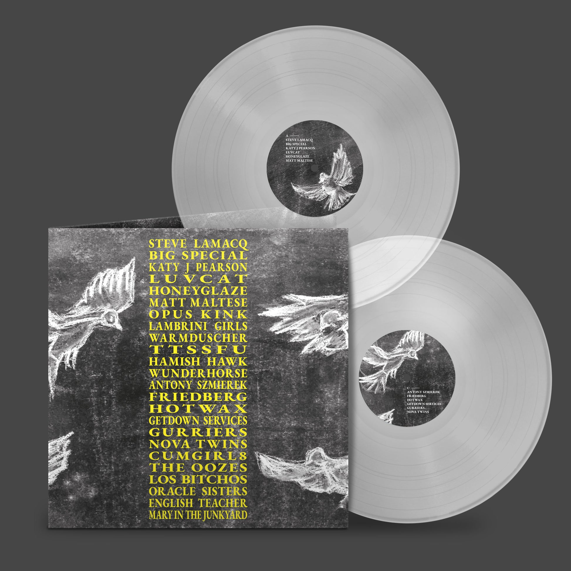 Various Artists - A Hideous Collective clear double vinyl LP