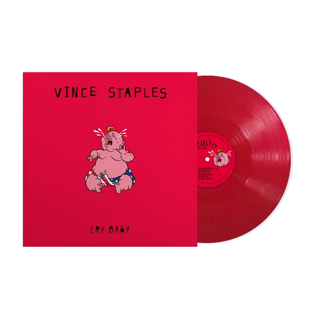 Vince Staples - Cry Baby - opaque apple red vinyl LP