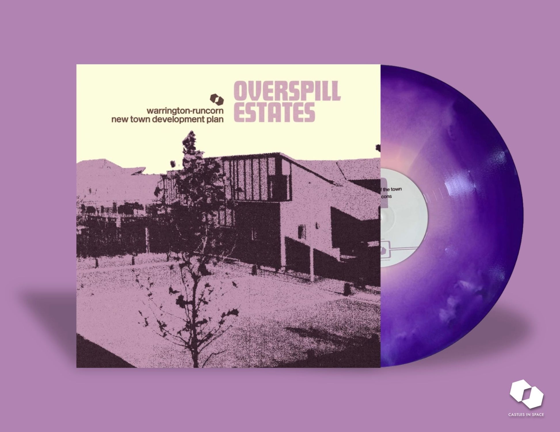 Warrington-Runcorn New Town Development Plan Overspill Estates purple fade vinyl