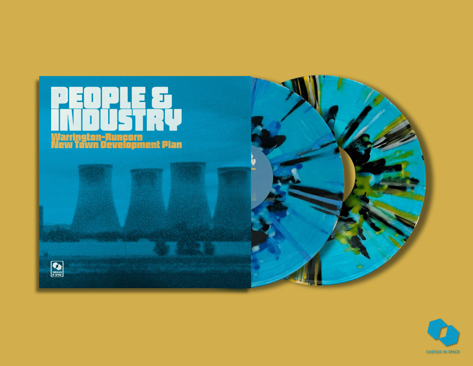 Warrington-Runcorn New Town Development Plan - People and Industry - 2x Vinyl LP