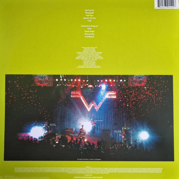 Weezer green album vinyl LP tracklist