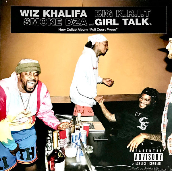 Wiz Khalifa, Big K.R.I.T., Smoke DZA and Girl Talk - Full Court Press vinyl