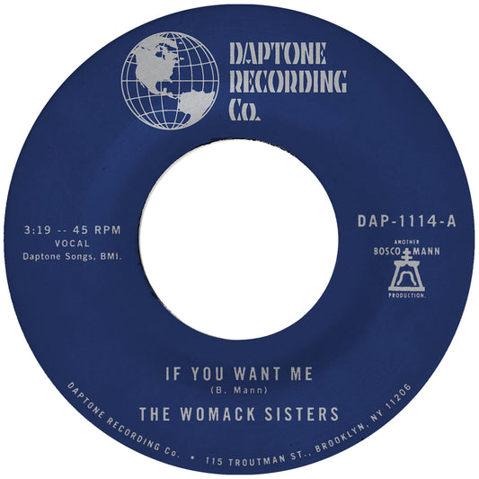 The Womack Sisters - If You Don’t Want Me / I Just Don’t Want You (To Say Goodbye) 7 inch