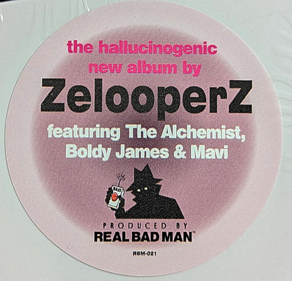 Zelooperz and Real Bad Man - Dear Psilocybin vinyl LP sticker