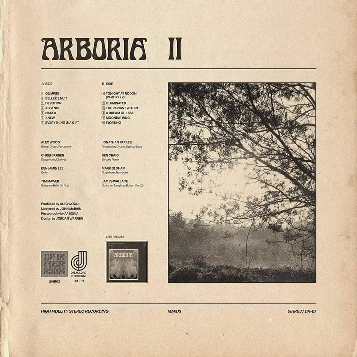 Arboria - II vinyl album tracklist