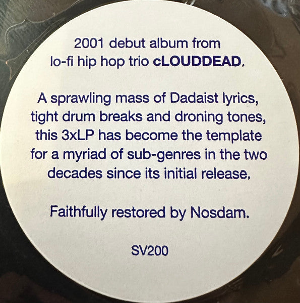 cLOUDDEAD triple vinyl LP SV200