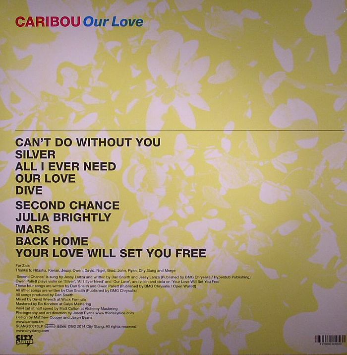 caribou - our love vinyl lp tracklist