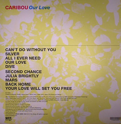 caribou - our love vinyl lp tracklist