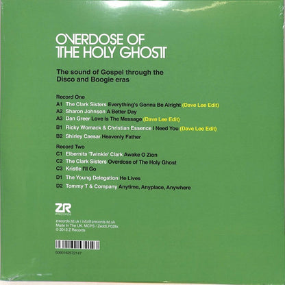 Various Artists - Overdose Of The Holy Ghost (The Sound Of Gospel Through The Disco And Boogie Eras)