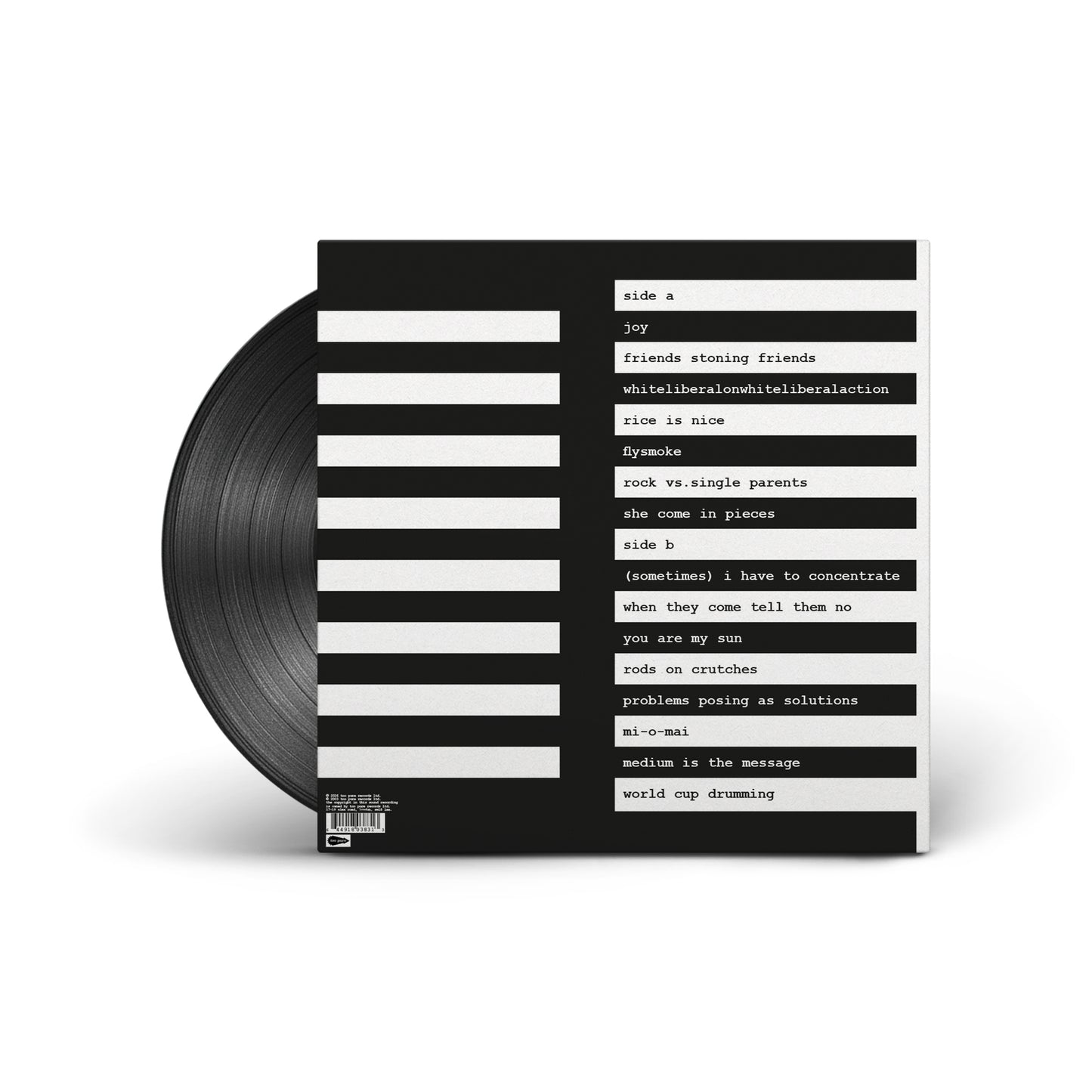 mclusky - My Pain and Sadness Is More Sad and Painful Than Yours - vinyl LP tracklist