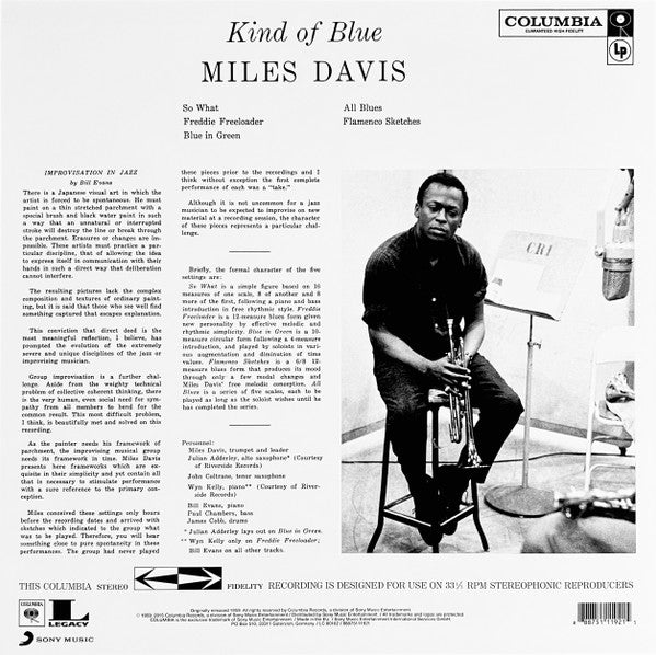 Miles Davis - Kind Of Blue album