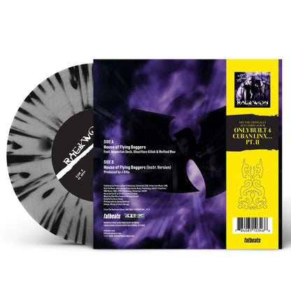 Raekwon house of Flying Daggers black and silver splatter 7 inch
