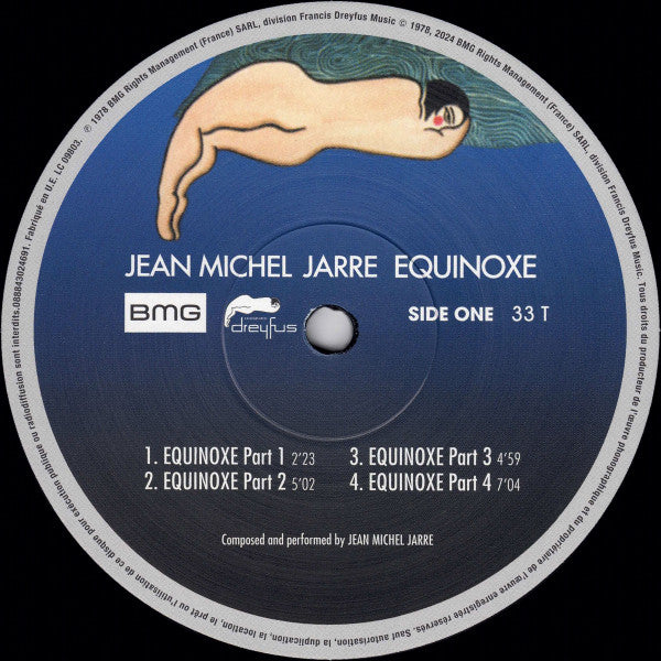 Jean Michel Jarre - Equinoxe vinyl LP label