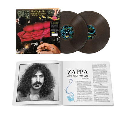 Frank Zappa and The Mothers Of Invention One Size Fits All 50th Anniversary black glitter double vinyl LP