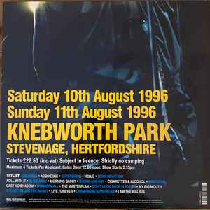 Oasis Knebworth 1996 triple vinyl LP