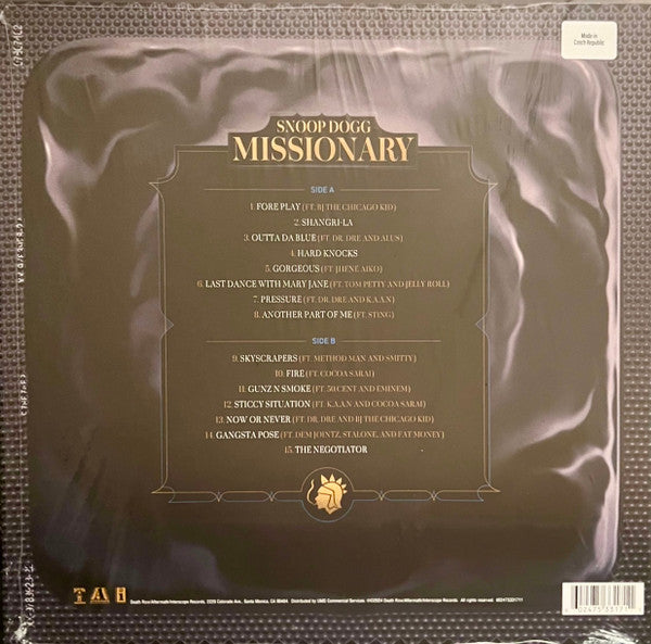 Snoop Dogg - Missionary picture disc vinyl album