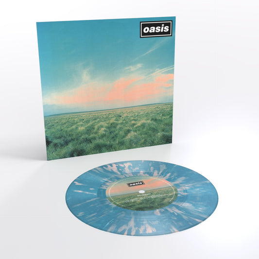 Oasis - Whatever pink and blue splatter vinyl 7 inch