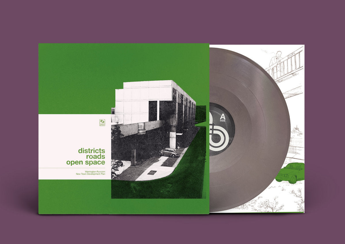 Warrington-Runcorn New Town Development Plan - Districts Roads Open Space sludge vinyl